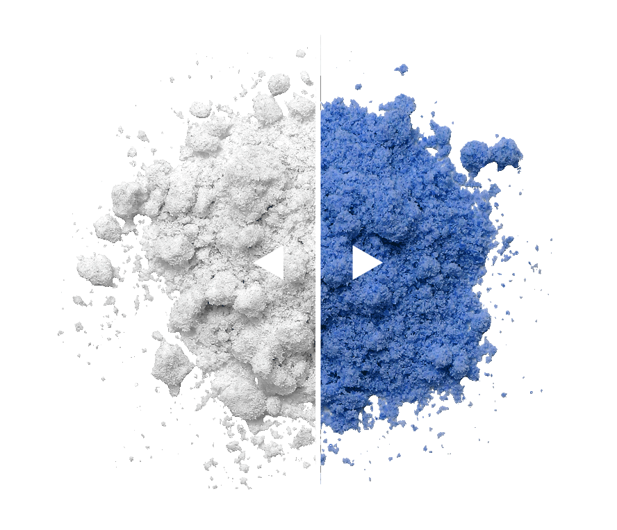 Blue THC Powder White Label